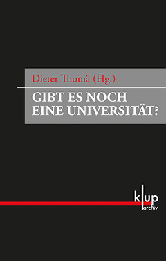 Buchcover: Gibt es noch eine Universität?